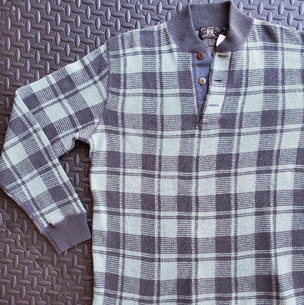 RRL ralph lauren button up vintage sweater